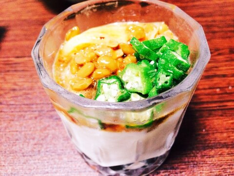 ★簡単★豆腐と納豆のネバネバ〜★
